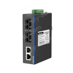 2 Ports 100M F(x) + 2 Ports 10/100M T(x) Din-Rail Unmanaged Industrial Ethernet Switch