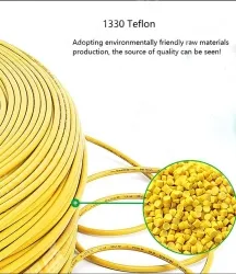 Teflon Wire Cable 22AWG Black 19 cores