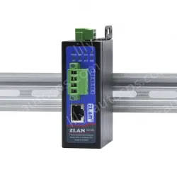 Rail/desktop optocoupler isolated serial server