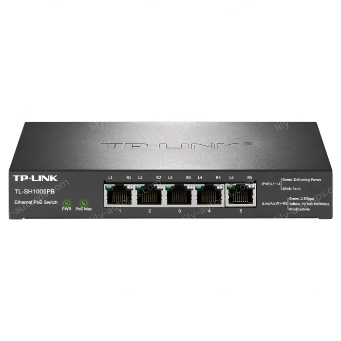 5 x 2.5G/1G adaptive RJ45 ports 2.5G Ethernet PoE switch
