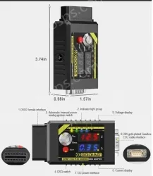 GODIAG GT106 Heavy Duty Truck 24v to 12v Converter