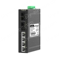 2 Ports 100M F(x) + 4 Ports 10/100M T(x) Din-Rail Unmanaged Industrial Ethernet Switch