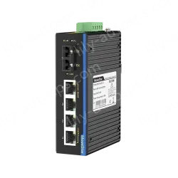 1 Port 100M F(x) + 4 Ports 10/100M T(x) Din-Rail Unmanaged Industrial Ethernet Switch
