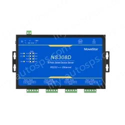 8 Ports RS232 Serial to 100M Ethernet Server