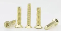 Golden Flat Head Screws M6*115