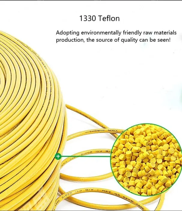 Teflon Wire Cable 6AWG Black 263 cores