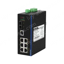 1 Port 100M F(x) + 7 Ports 10/100M T(x) Din-Rail Unmanaged Industrial Ethernet Switch
