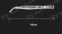 Stainless steel tweezers Curved round head (304 models) 14cm