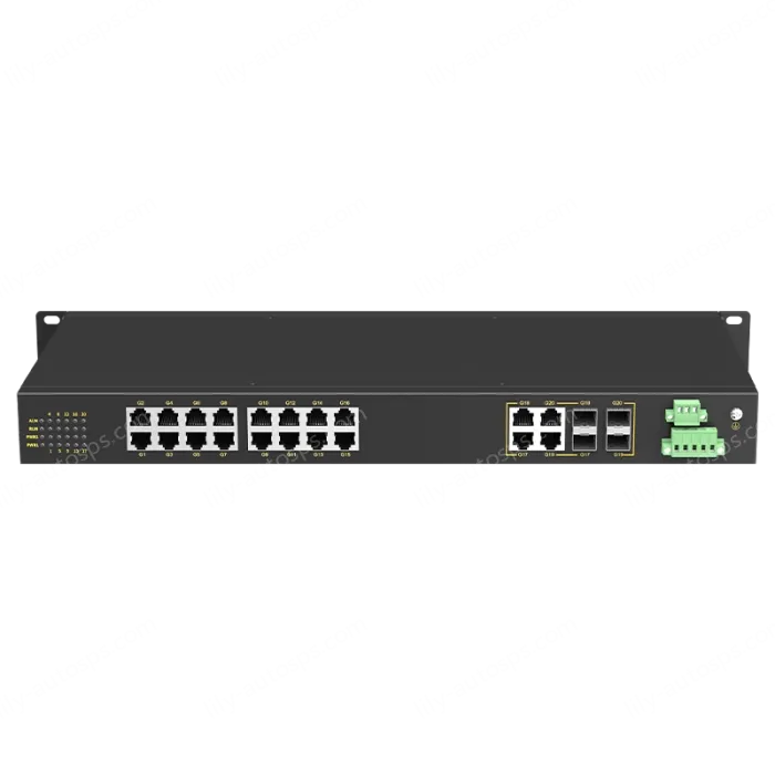 4 Ports Gigabit Combo + 16 Ports Gigabit RJ45 Rack-mount Unmanaged Industrial Ethernet Switch