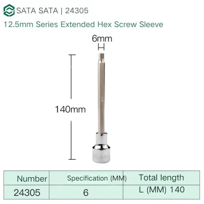 Dafei 6mm with a total length of 140mm-24305