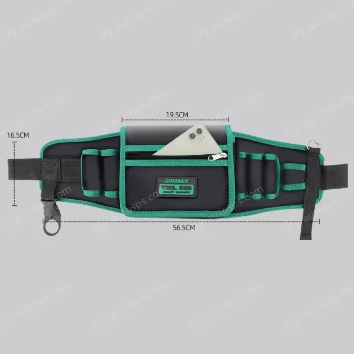The belt bag can hold a mobile phone 1680D wear-resistant zipper