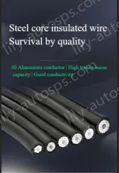 Steel core insulated wire 10KV3.4 thickness*JKLGYJ-120/20