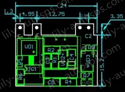Small, safe isolated, regulated power supply switching power supply module 24V 1A