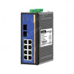 2 Ports Gigabit SFP + 8 Ports Gigabit T(x) Din-Rail Managed Industrial Ethernet Switch