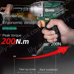 Electric wrenches Fast charging version 4.0Ah two-electric one-charge wrench + lithium hammer combination