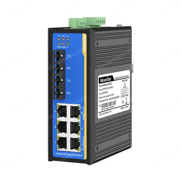 8 Ports 10/100M Din-Rail Managed Industrial Ethernet Switch