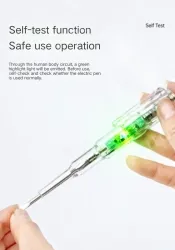 The voltage resistance of digital display test pen with illumination is 12-250V V.