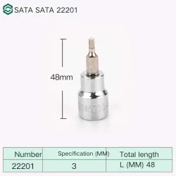 CALC 3mm with a total length of 48mm-22201