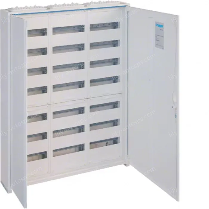 FWB encl.,univers,7-rows 252 modules cl.II IP44 w.plain door, 1100x800x161mm,QC