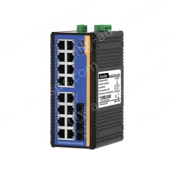 [100 Gigabit 2 Optical 16 Electric] Ring Network Management Industrial Switch