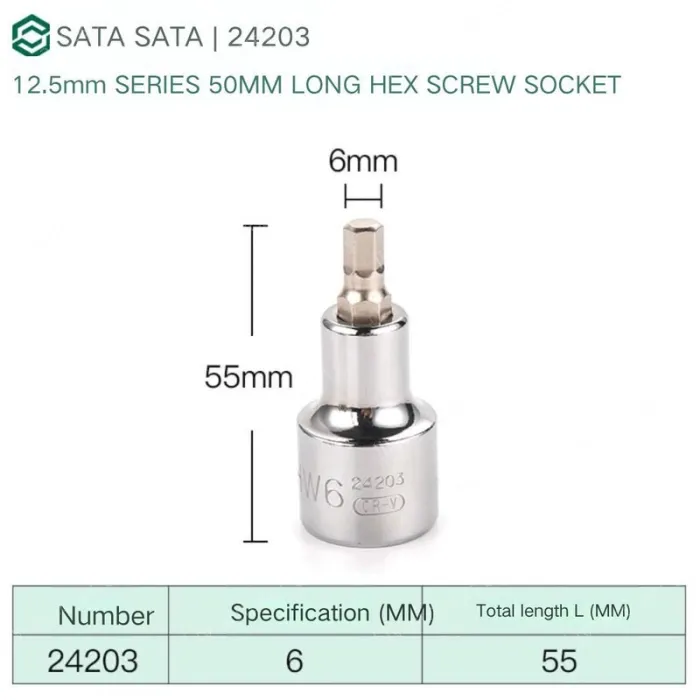 Dafei 6mm with a total length of 55mm-24203
