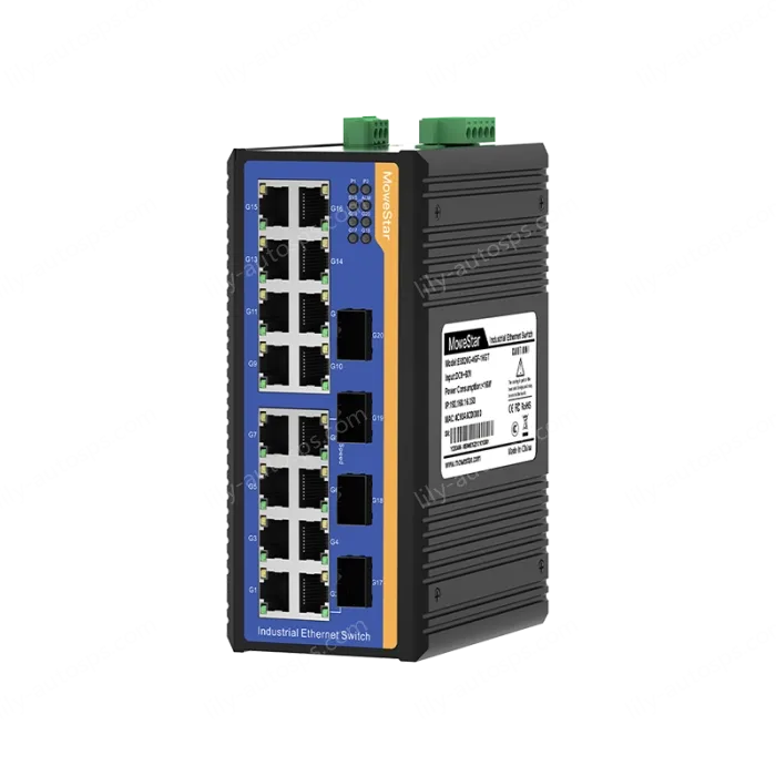 [Gigabit 4 optical 16 electrical] ring network managed industrial switch