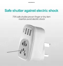 Universal to UK plug adapter KRSAP-WLH010330
