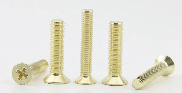 Golden Flat Head Screws M6*110