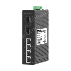 2 Ports Gigabit SFP + 4 Ports Gigabit RJ45 Din-Rail Unmanaged Industrial Ethernet Switch