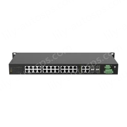 4 Ports Gigabit Combo + 24 Ports 10/100M T(x) Rack-mount Unmanaged Industrial Ethernet Switch