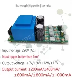 ACDC linear power supply 220V to positive and negative voltage &plusmn;5V &plusmn;600MA