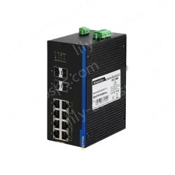 4 Ports Gigabit SFP + 8 Ports Gigabit RJ45 Din-Rail Unmanaged Industrial Ethernet Switch