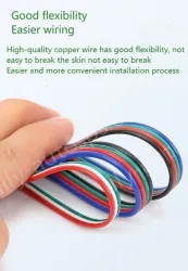 LED light connecting cable 18AWG*10 and (34/0.178TS)